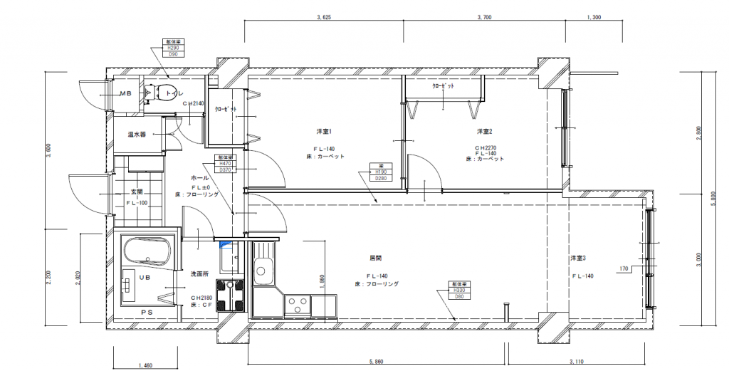 【間取り図面Before】