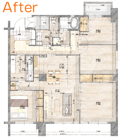 間取り図after