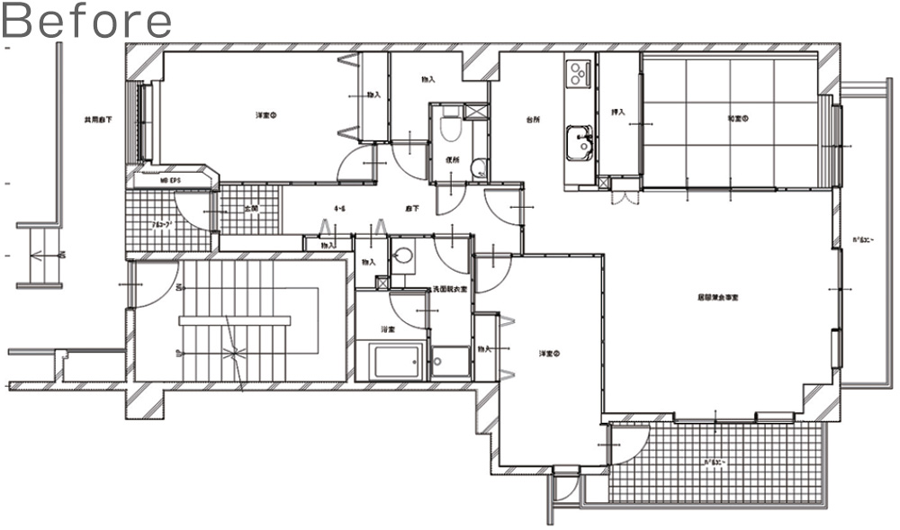 間取り図before