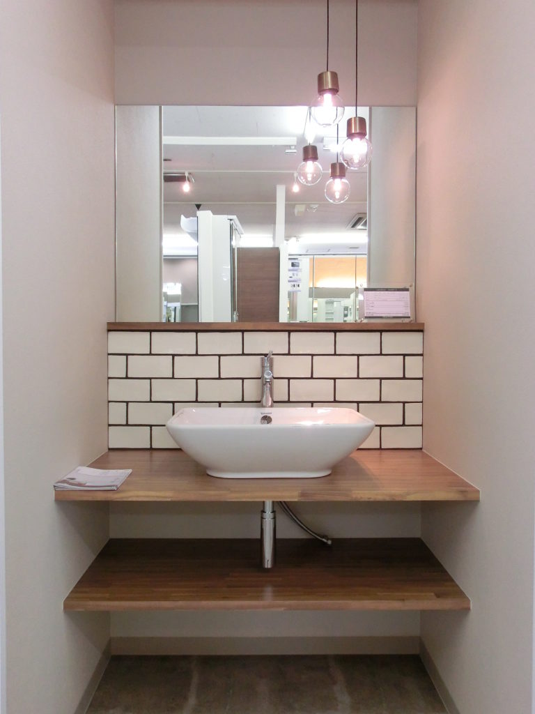 cera(ボウル)+Panasonic(カウンター) 造作洗面化粧台Ⅱ